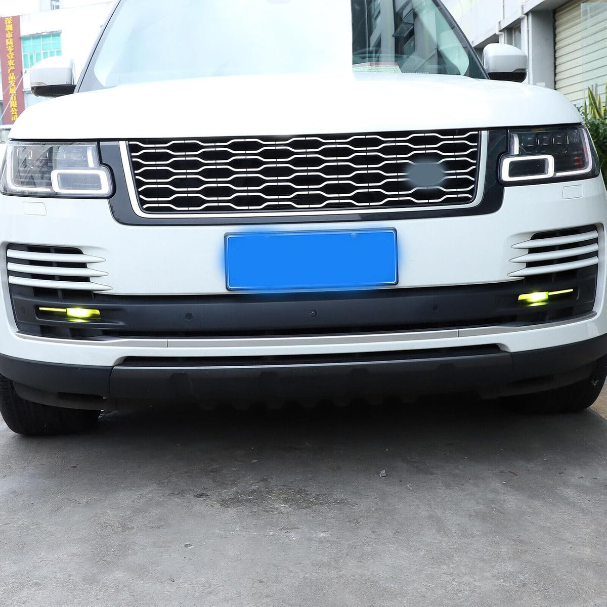 ya 4 8.10 Yellow fog light JDM front cover with vinyl color tone pre cut suitable for Range Rover Vogue 18+