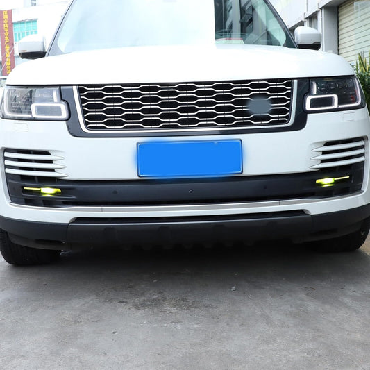 ya 4 8.10 Yellow fog light JDM front cover with vinyl color tone pre cut suitable for Range Rover Vogue 18+
