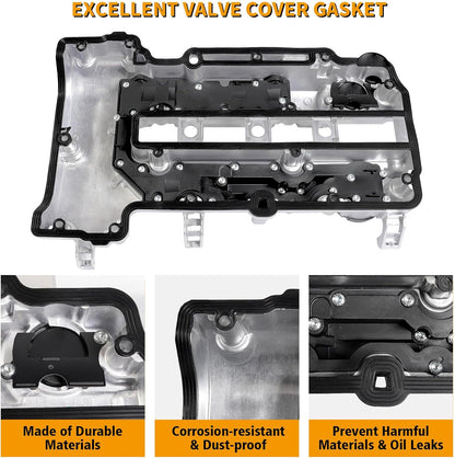 ya 11 9.14 baidiAluminum Valve Cover Upgrade Engine Set Kit w/Gaskets Bolts Fit for Chevy for Cruze