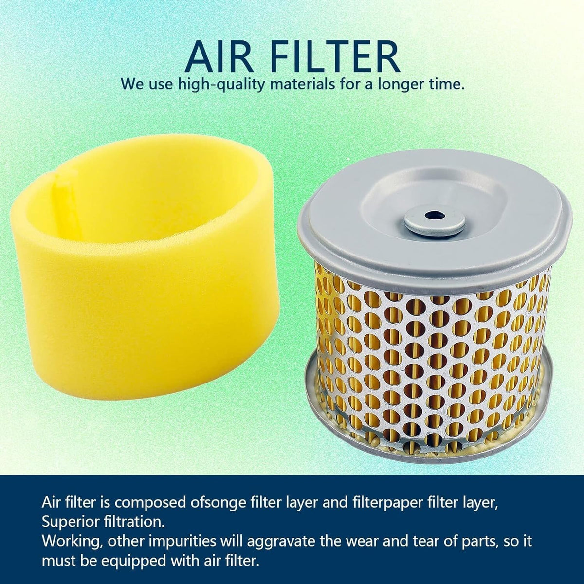 ya 23 10.7 baidi Air&Pre Filter for Honda GX240 GX270 8HP 9HP Engine#17210-ZE2-515 17210-ZE2-821
