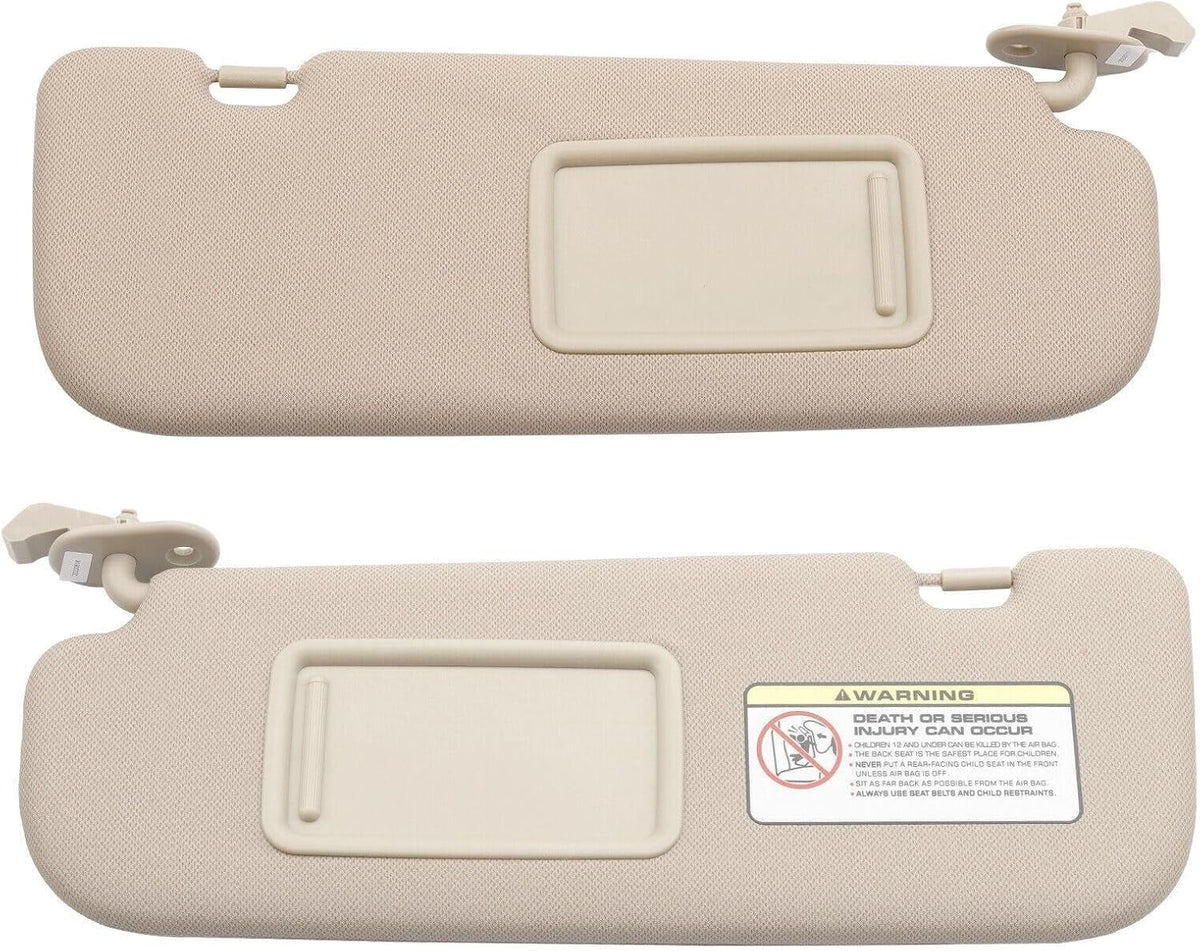 ya 11 9.14 baidiTwo-Pack of Beige Left and Right Sun Visors Suitable for Hyundai for Elantra 2012 GL 2.0L 852203X000TX-