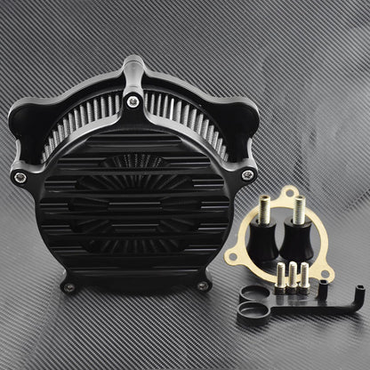 ya 8 8.24 baidi Matte Stripe Air Cleaner Gray Filter Fit for Harley Touring 17-19 Softail 2018