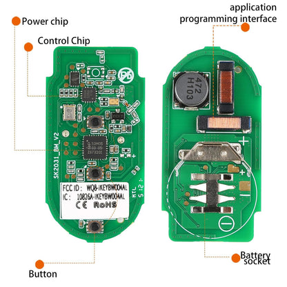 ya 3 8.24 baidi AUTEL Razor IKEYBW003AL for Smart Key 315MHz 415MHz for BMW 3 Buttonss Universal