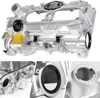 ya 11 9.14 baidiN20 Aluminum Valve Cover with Gasket Bolts Kit & Oil Cap for BMW 2012-2018 528i