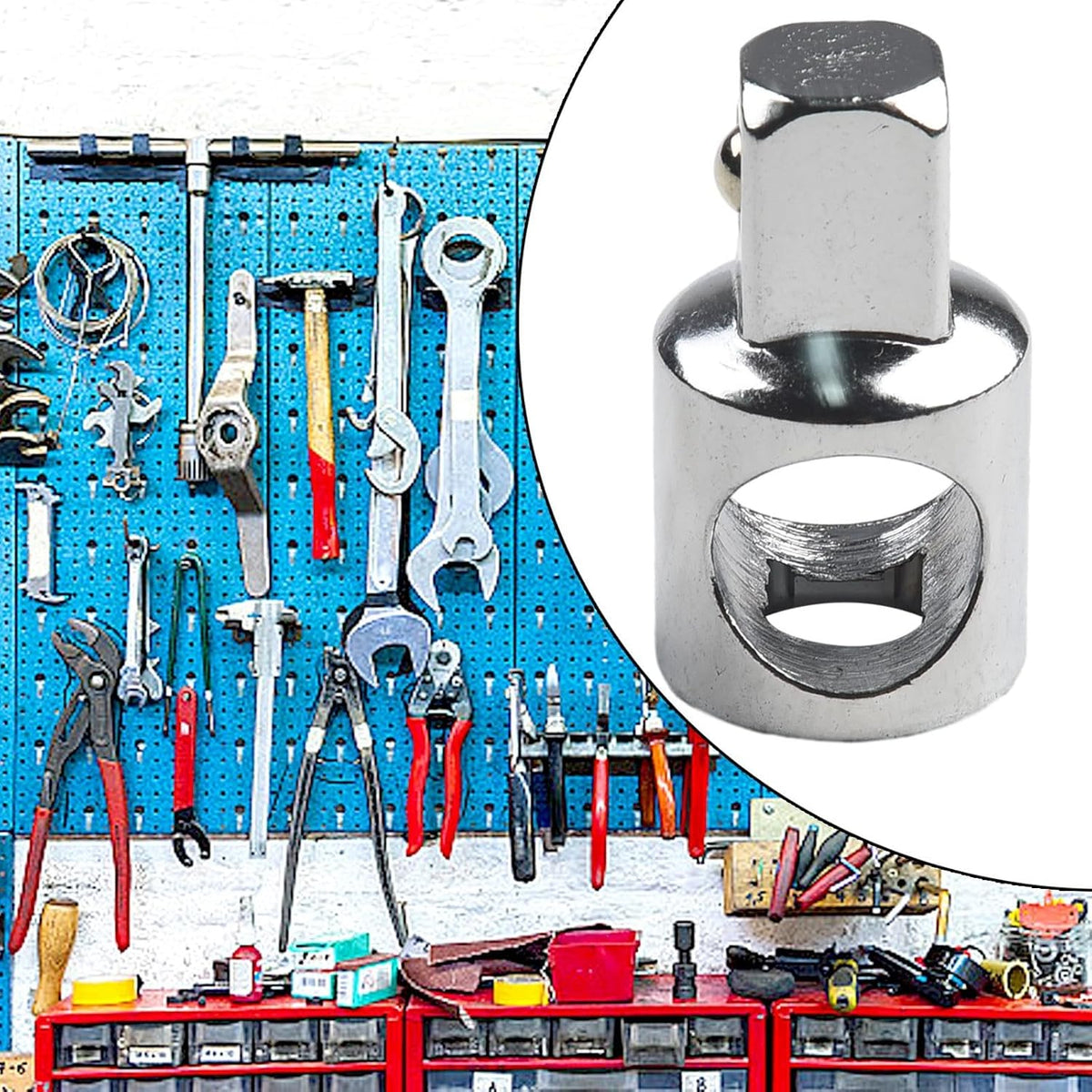 ya 14 9.20 baidi 3/8 to 1/2Inch Sliding Rod Socket Adapter Socket Wrench Ratchet Sleeve Adapter-1