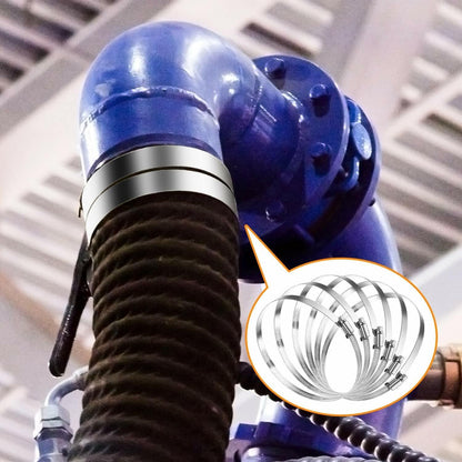 ya 4 8.8.2 10 inch hose clamp adjustable stainless steel pipe clamp worm gear clamp transmission clamp 