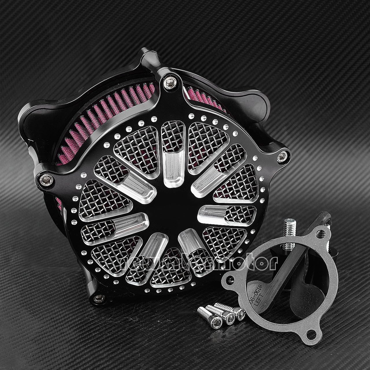 ya 5 8.10 Spray Style Air Filter Red Cleaner Intake Fit for Harley Touring 17-19 Softail