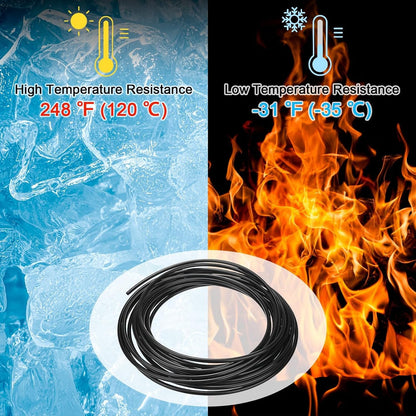 ya 14 9.20 baidi 10 Meter Nylon Hose Tube, 4x6mm(IDxOD) PA6 Pneumatic Air Tubing Black-1