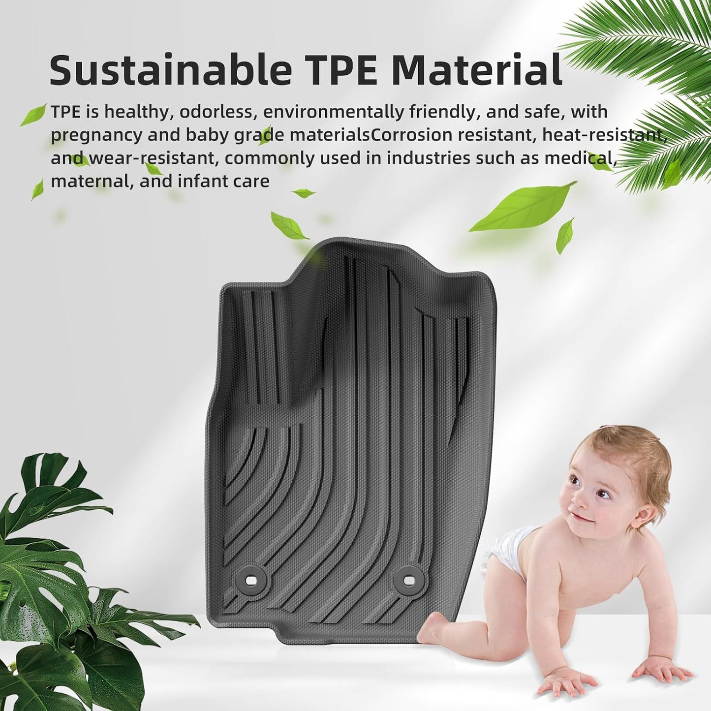 ya 7 8.24 baidi for 2024 for Toyota for Land Cruiser Prado J250 5 for SEAT s TPE 3D Car Floor Mats Trunk Pads