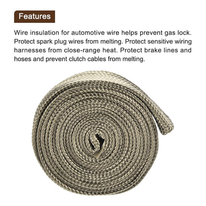 ya 13 9.15 baidi Heat Shield Sleeve 0.5 ID 6.6Ft Fuel Line Heat Shield Sleeve 800¡æ Titanium