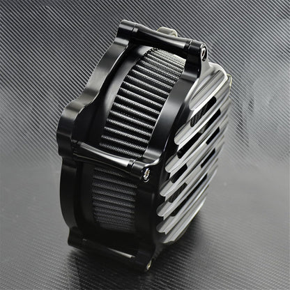 ya 5 8.10 Chrome Stripe Air Cleaner Gray Air Filter Fit for Harley Softail 2018 Touring