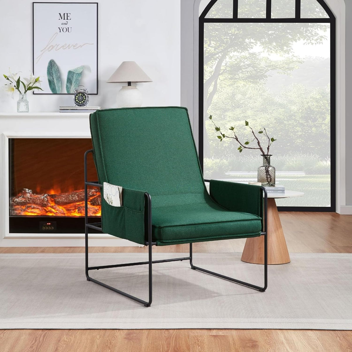 ya 28 10.13 baidi Comfy Removable Cushion Vanity for Living Room Green