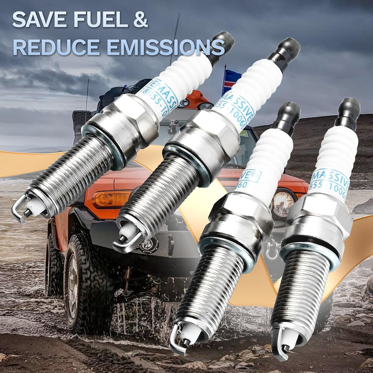 ya 9 10.24 4PC. Iridium 18846-10060 SILZKR6B10E Spark Plugs for Hyundai Accent for Kia Rio Soul
