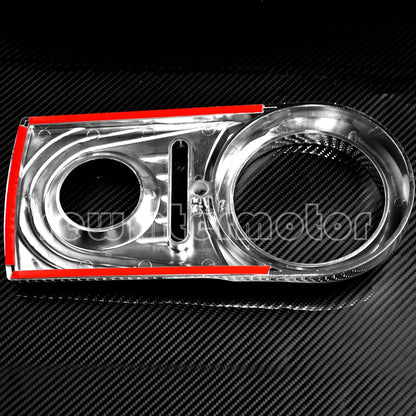 ya 4 8.24 baidi Chrome Dash Panel Insert Cover Fit for Harley Softail Dyna FXDWG FXSTC 1993-2015