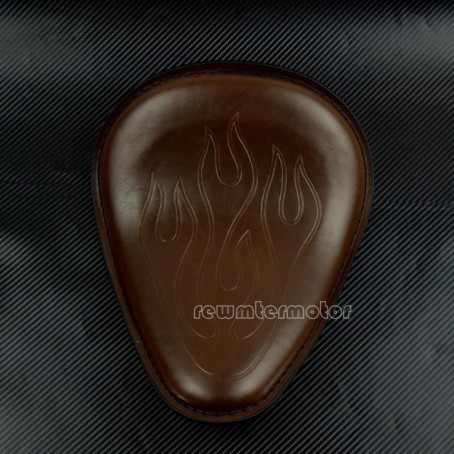 ya 5 8.24 baidi Motorcycle Flame Solo Driver for SEAT Brown Fit for Harley Dyna Chopper Bobber XL883