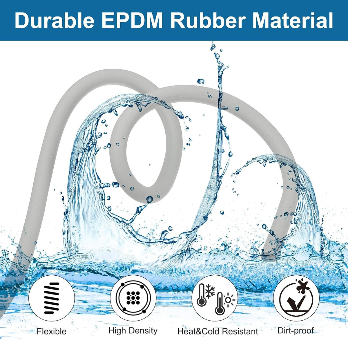 ya 26 10.21 baidi 49Ft Rod 1/8 Inch EPDM Rubber Caulk Saver for Gaps and Joints, Gray