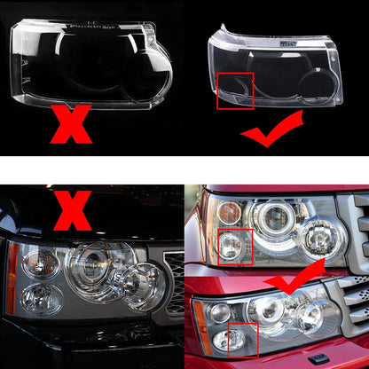 ya 4 8.10 Pair Headlight Glass Headlights Lens for Rover for Range Rover Sport 2006-2009