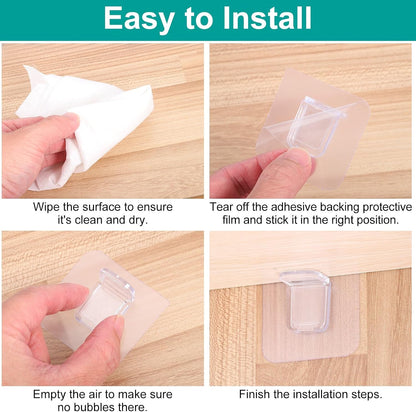 ya 26 10.21 baidi 20 Pcs Adhesive Shelf Bracket,6x6 Punch Reinforced Shelf Support Pegs