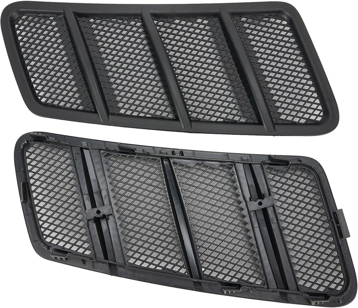 ya 4 8.14 2Pcs for Benz W166/ML/GL Class Black Plastic Hood Air Vent Grille Cover