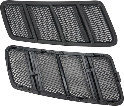 ya 4 8.14 2Pcs for Benz W166/ML/GL Class Black Plastic Hood Air Vent Grille Cover