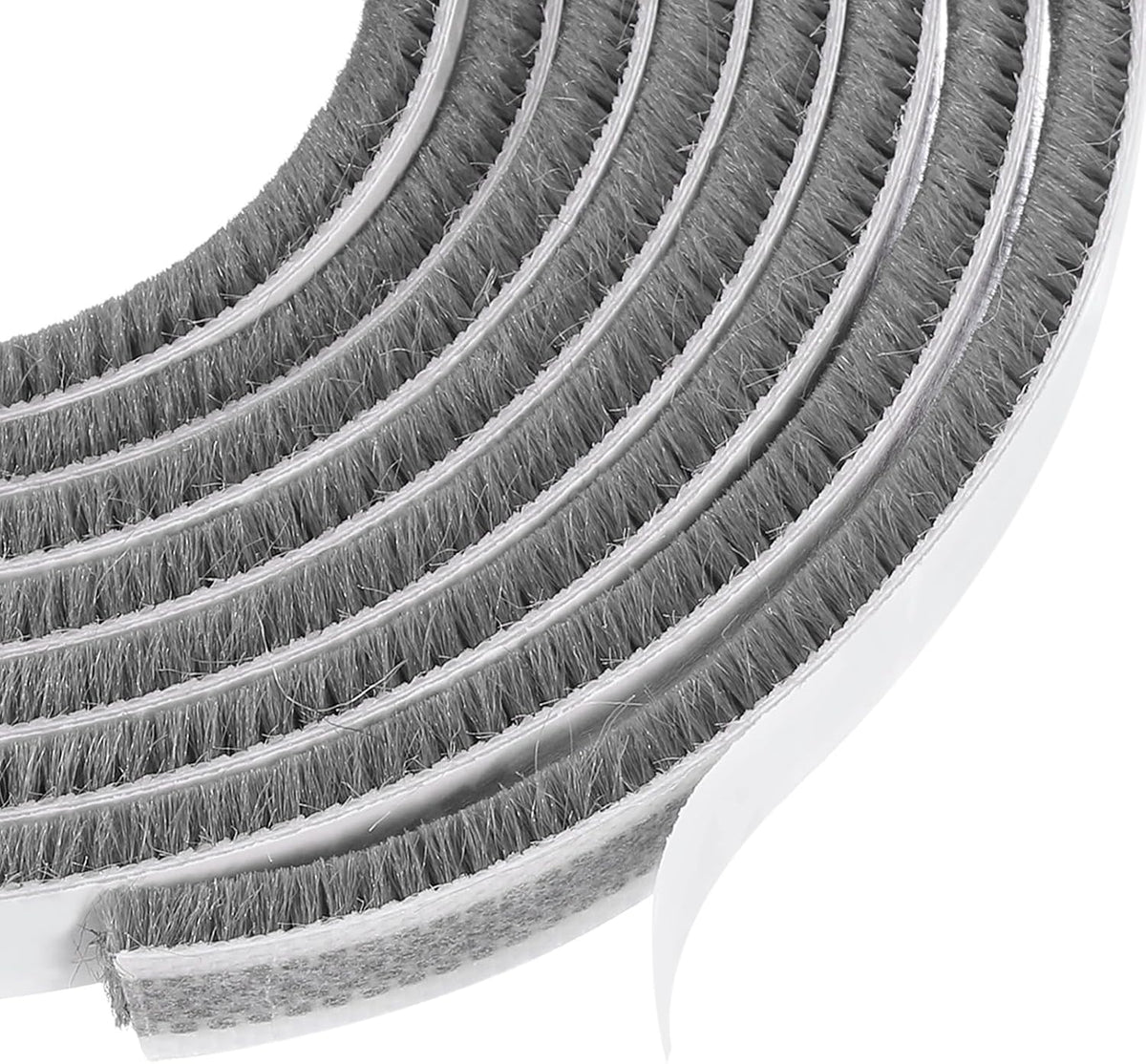 ya 26 10.21 baidi 16ftx3/8x1/4 Pile Weather Stripping Self Adhesive Weatherstripping Gray