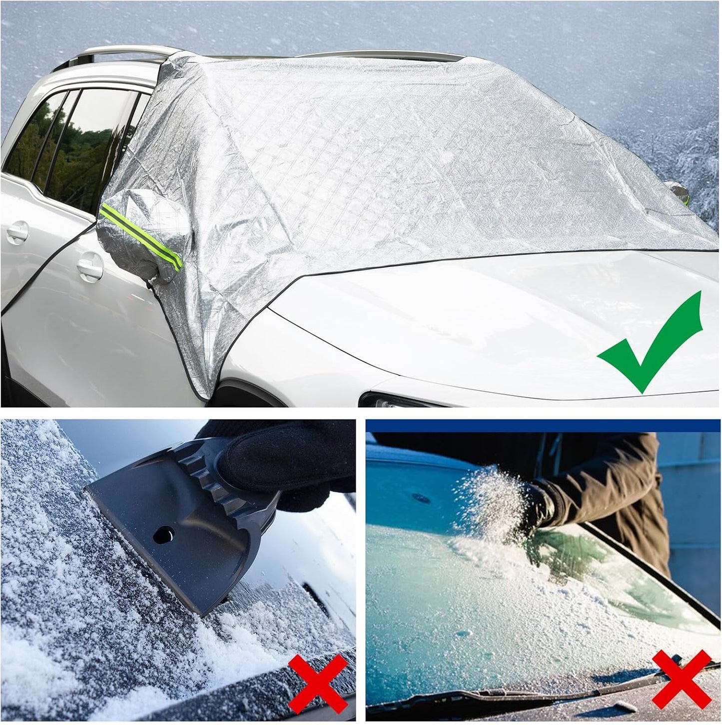 ya 5 8.24 baidi Windshield Cover Large Cover Car Windshield Cover Winter Frost Protection!