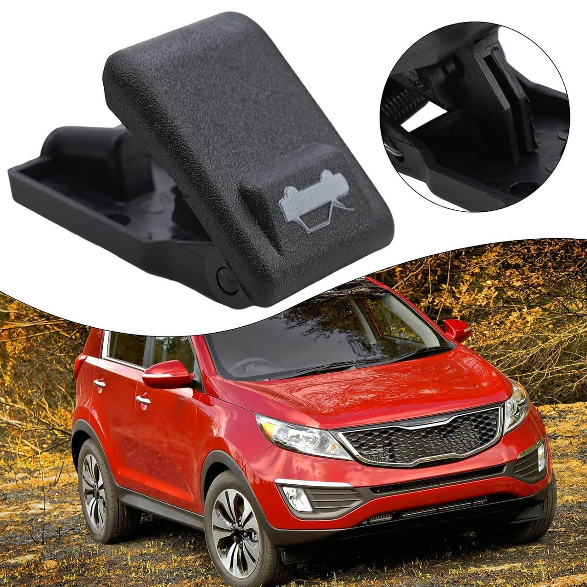ya 23 10.7 baidi for for Hyundai Accent for Elantra for for Kia K2 Hood-Latch Release Handle 8118034000a