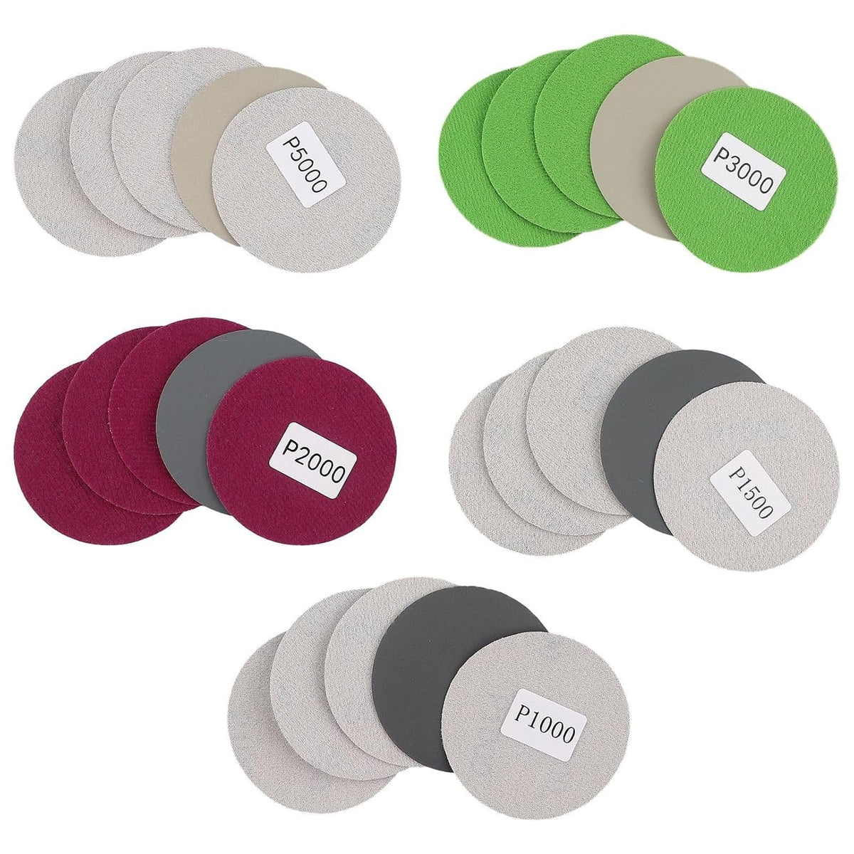 ya 26 10.21 baidi 25 Pcs Sander Disc Assorted 1000-5000 Grit Sanding Polishing-Pad Sandpaper Tool