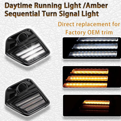 ya 9 10.24 LED Daytime Running Front Fog Turn Signal Light for Chevrolet Colorado 2023 2024