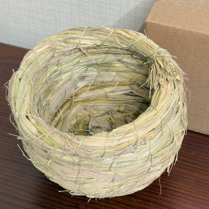 JKAPCYJFHF Bird Nest Straw Bird Nest Peony Wenbird Breeding Box Bird Utensils Parrot Bird Supplies