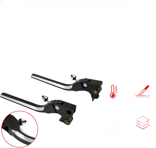 ya 11 9.14 baidiBlack Brake Clutch Levers Fit for Harley Sportster Iron 883 1200 XL 48 72 14-24