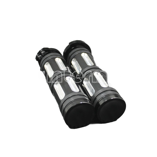 ya 11 9.14 baidi1 Motorcycle Hand Grips Handle Bar CNC Cut Fit for Harley XL883 XL1200 48 Dyna
