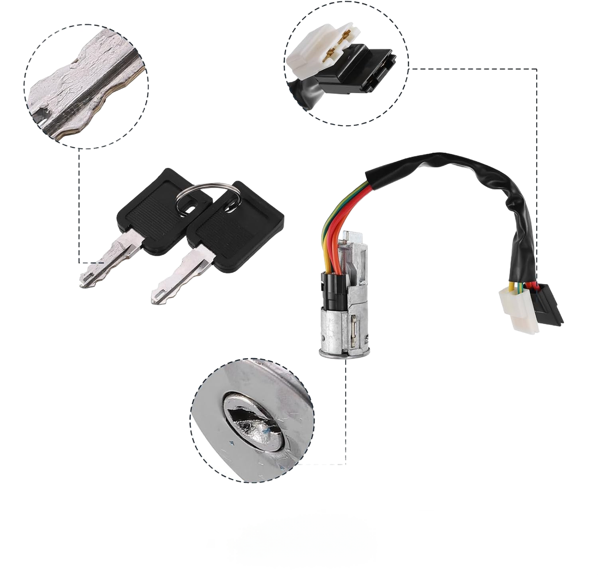 ya 11 9.14 baidiIgnition Switch Lock Cylinder with Key 7700765533 for Nissan Primastar-