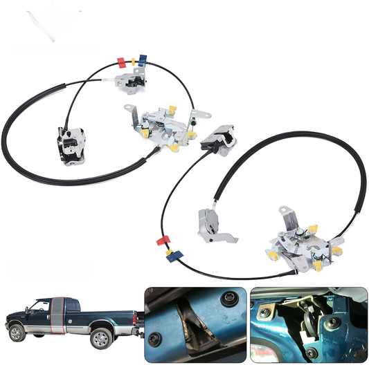 ya 11 9.14 baidiRear Door Latch Lock Cables for 1999-2007 for Ford F250 F350 Super Duty 5.4 6.0 6.8