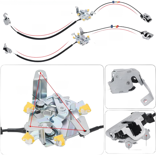 ya 11 9.14 baidifor Ford F250 F350 Super Duty Super Cab Rear Door Latch Locks Passenger & Driver