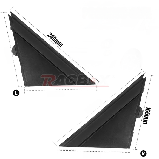 ya 11 9.14 baidiLEFT RIGHT DOOR MIRROR FLAG COVER MOLDING MATTE 1SD00KX7AA For 12-19 for Fiat 500 US