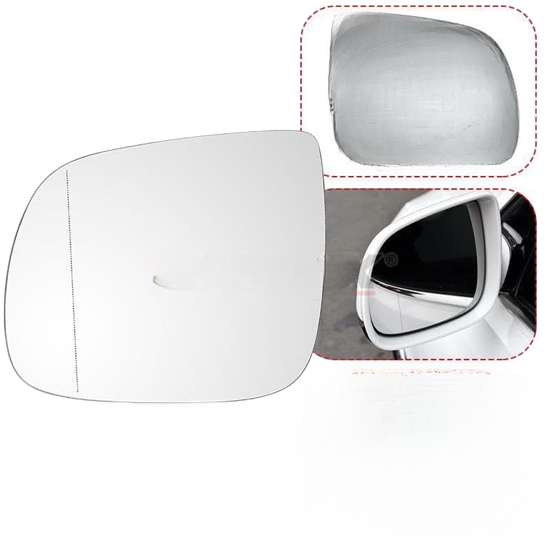 ya 11 9.14 baidiMirror Glass with Backing Heated FIT 09-17 for Audi Q5 2010-2015 Q7 Driver Left Side