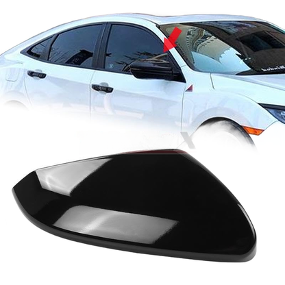 ya 11 9.14 baidiPassenger Right Side Side Mirror Cap Cover for Honda for Civic 2016-2021 Black