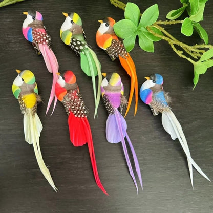 JKAPCYJFHF 1Pcs simulation feather bird ornament garden ornament pastoral kindergarten garden decoration bird ornament