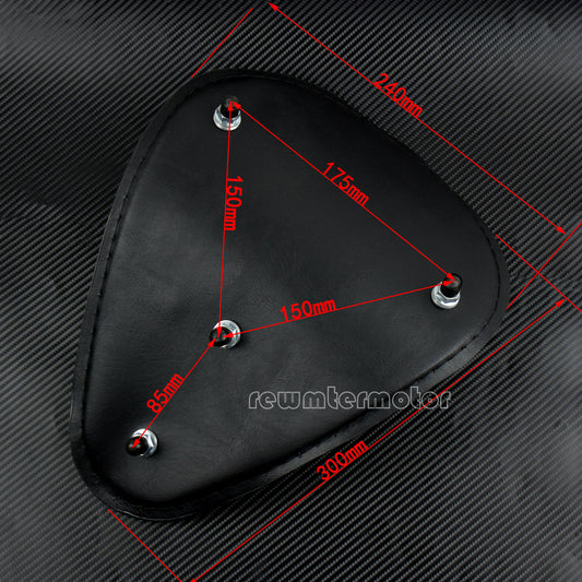 ya 2 6.26.2 Motorcycle Flame Solo Driver for SEAT Brown Fit for Harley Dyna Chopper Bobber XL883