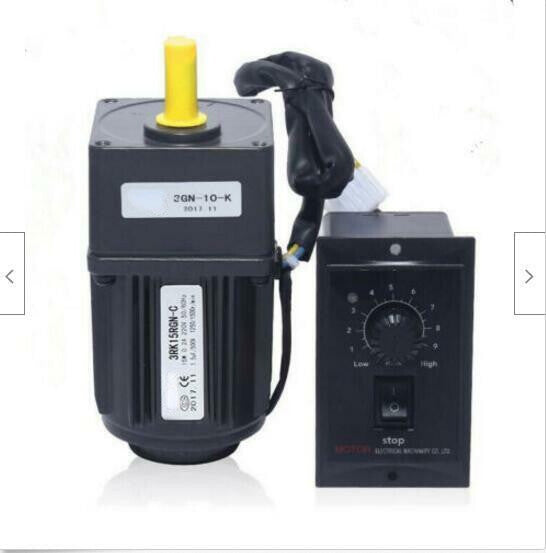 220V 15W AC gear motor electric motor variable speed controller 1:10 125RPM ts