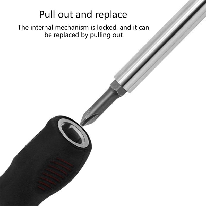 ya 26 Screwdriver Set Slotted and Cross Head Interchangeable 2 in 1 with Grip Handle