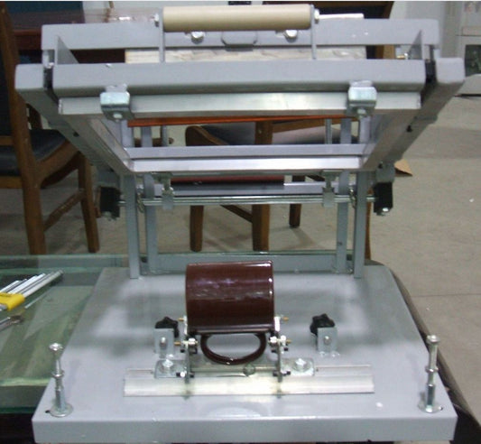 Manual screen cylinder printing machine for bottle/cup/pen surface curve press T