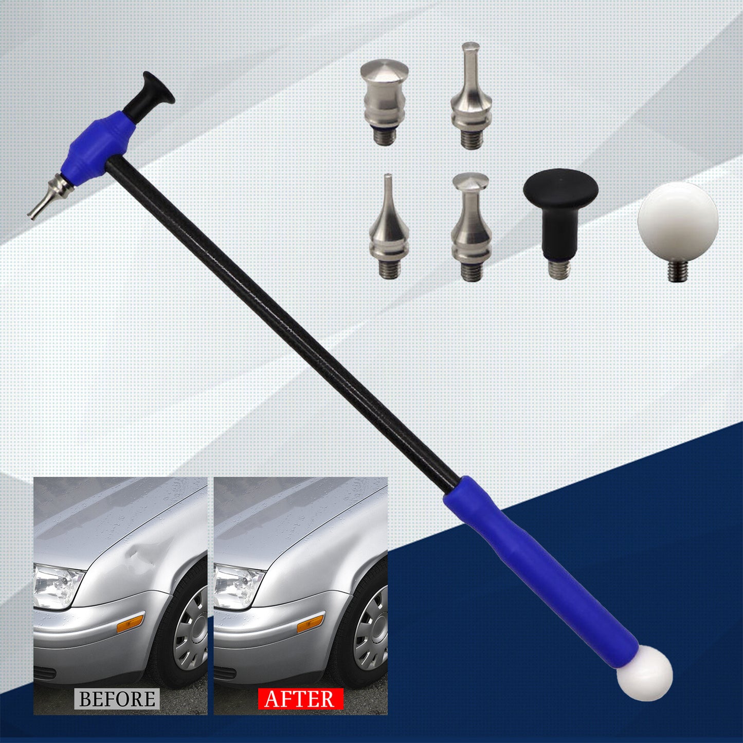 ya 1 6.30 Car Body Paintless Dent Repair Pen Automatic Dent PDR Defect Repair Hammer Tool