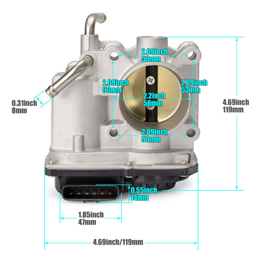ya 2 6.26.2 Throttle Body for Toyota Yaris Base Sedan 4-Door 2008 2009 - 2012 1.5L 22030-21030