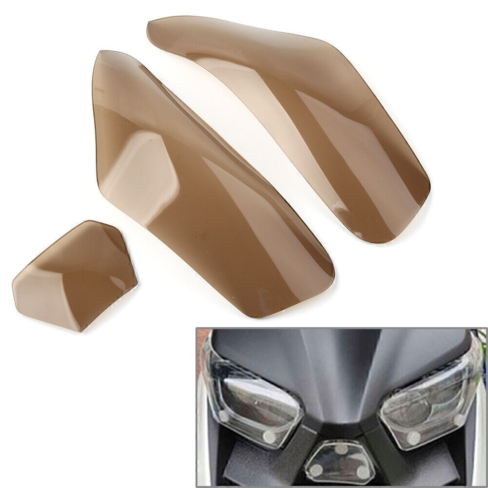 ya 4 6.22 Front Headlight Guard Shield Screen Lens for Yamaha XMAX250 XMAX300 17-18 Smoke