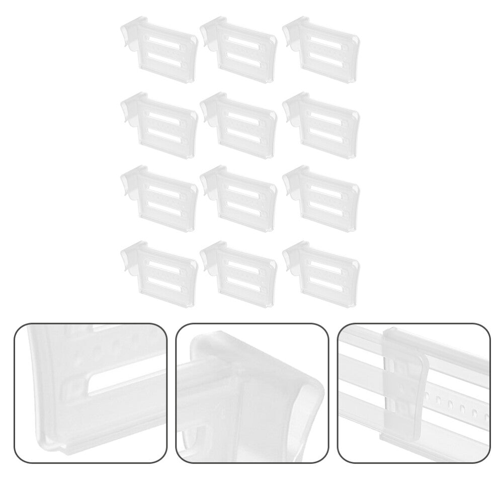 ya 25 12PCS Shelf Bin Divider Divider Clips idge Door Seperator idge Shelf Clasps