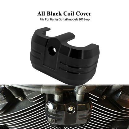 ya 5 8.7 Black Aluminum Coil Cover Fit for Harley Softail Street Fat Bob Breakout 18-2024