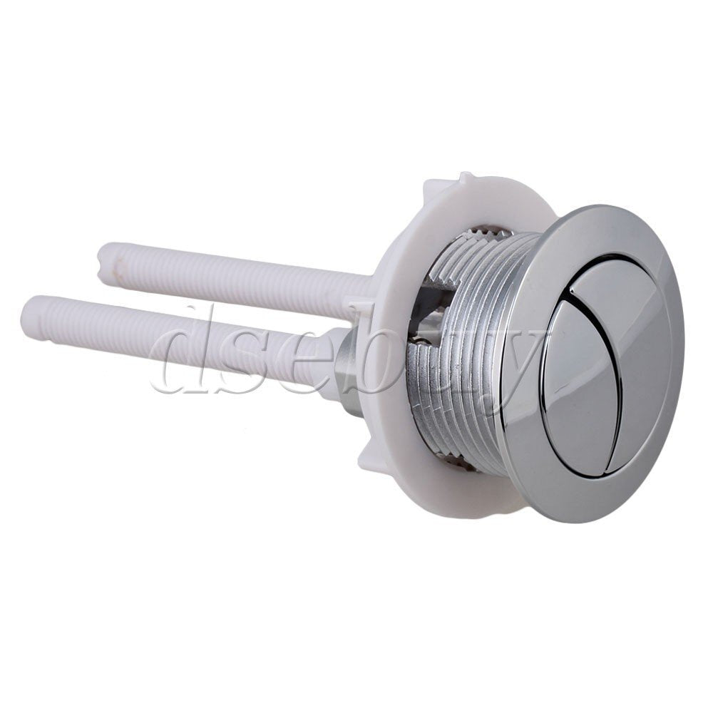 ya 14 Silver Dual Flush Toilet Water Tank Push Buttons Rods 114mm Length