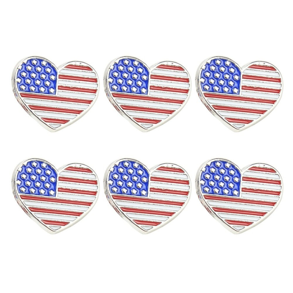 ya 5 8.7 6 Pcs Flag Brooch Memorial Day Lapel Pin Badge States